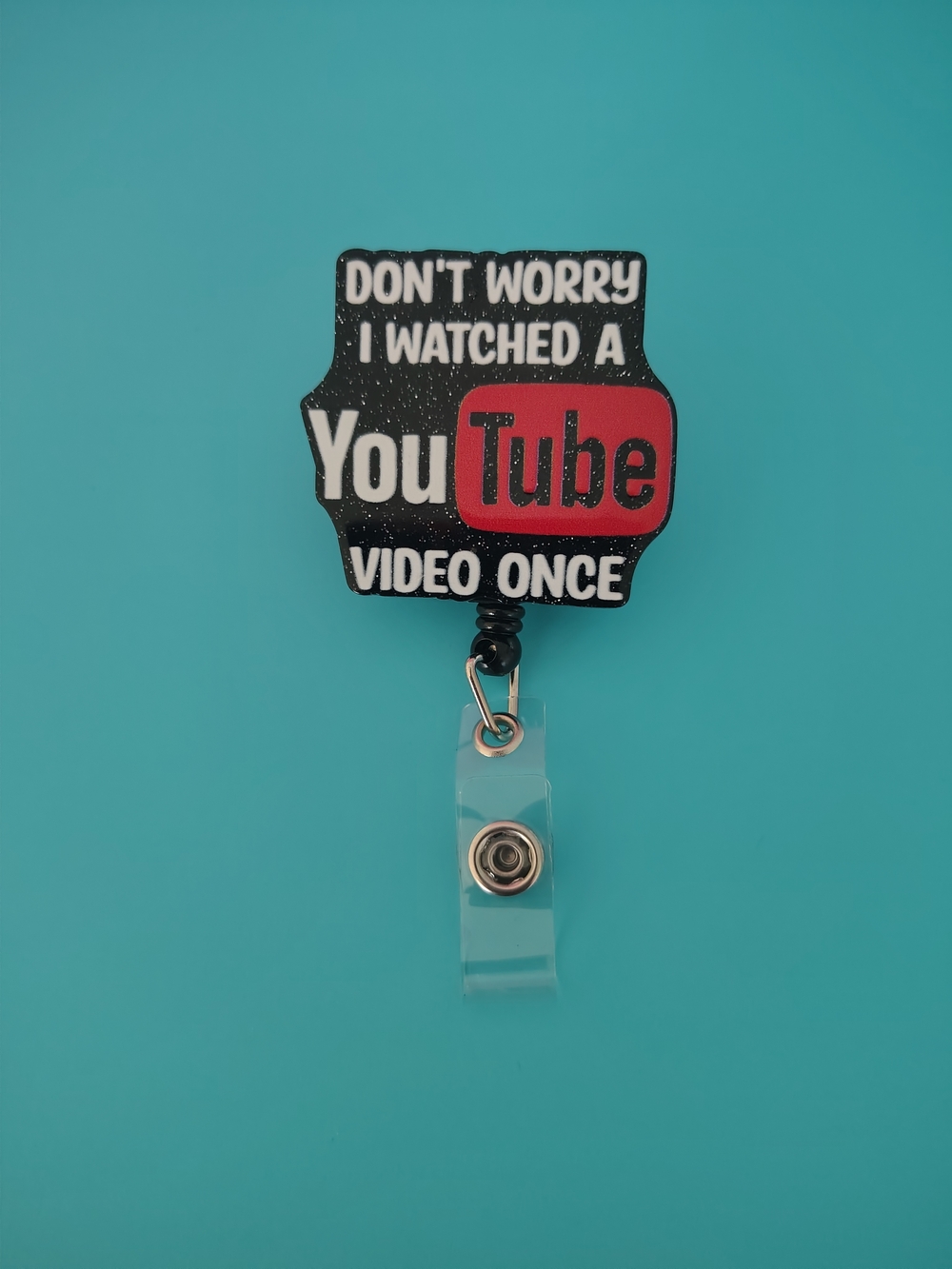 NEW Funny YouTube ID Badge Reel Holder